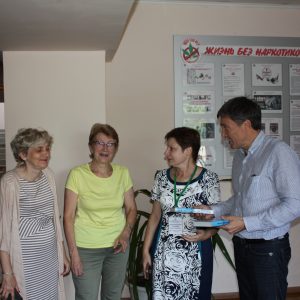 Дмитрий Судавцов провел встречу с руководством и работниками МБОУ СОШ N°18 города Ставрополя