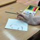 В Ставрополе прошел мастер-класс для глухонемых детей по изготовлению новогодних открыток бойцам СВО