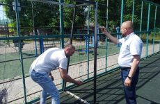 В Пятигорске отремонтировали спортплощадку