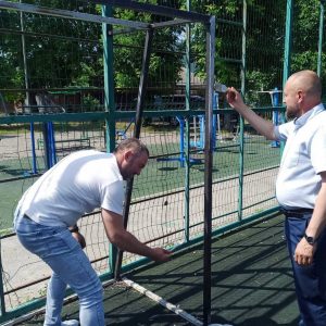 В Пятигорске отремонтировали спортплощадку